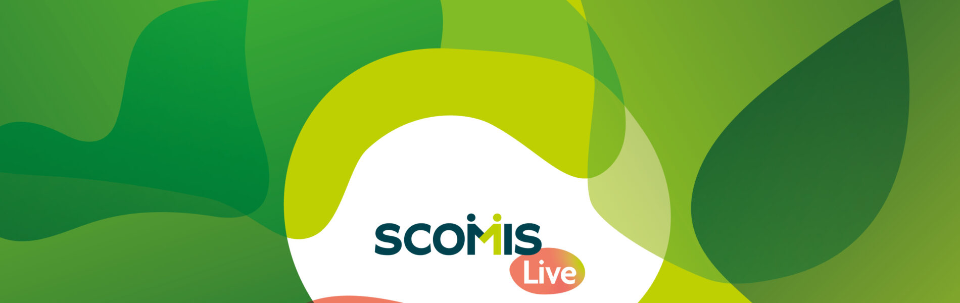 ScomisLive logo on swirling bright green backgroun