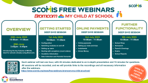 Scomis Free MCAS Webinars flyer